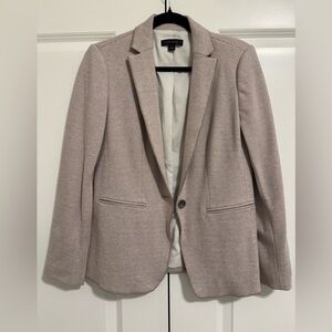 Ann Taylor Tan Houndstooth Blazer